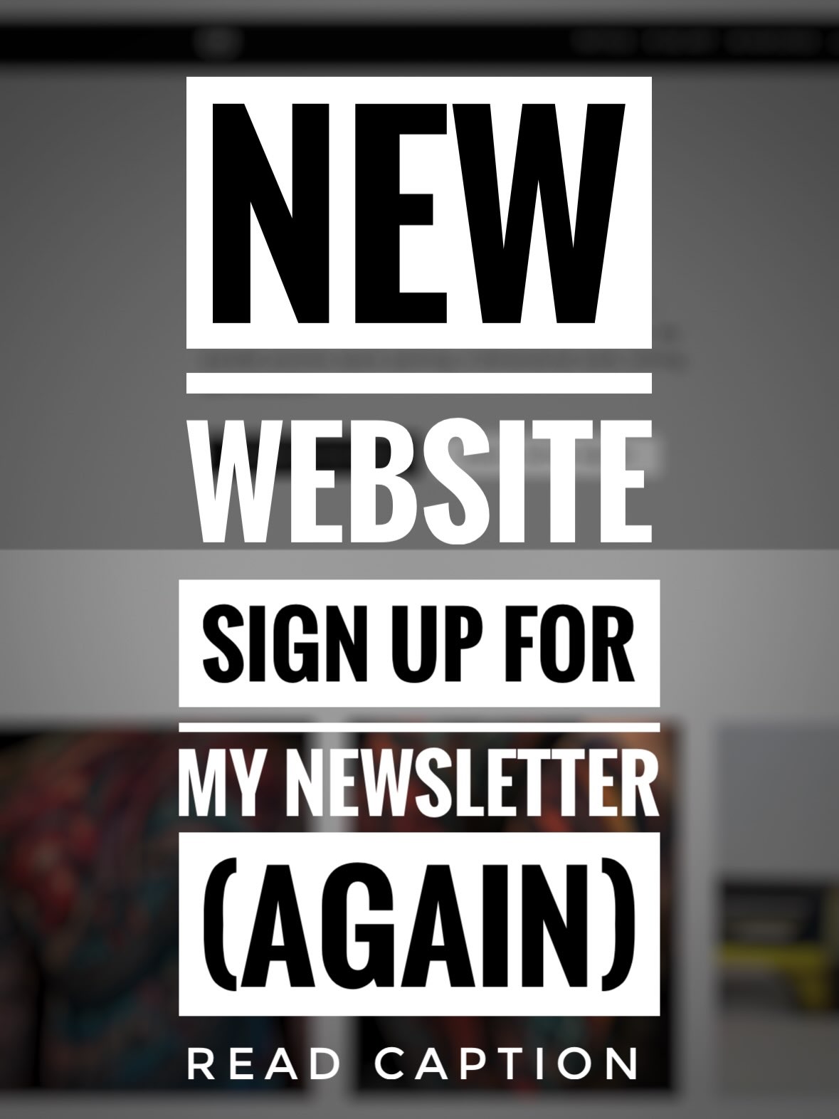 Well I made a new website, but lost my old email list. Story time:
Sadly, upon trying to send out the announcement newsletter you can read in the slides above